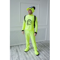 Карнавальний костюм для аніматорів Амонг Ас Ас Аmong Us неоновий