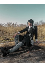 Карнавальний костюм для аніматорів Венсдей люрекс