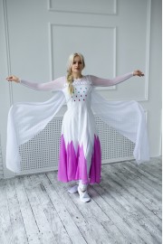 Карнавальний костюм для аніматорів Ельза Frozen 2 Біла