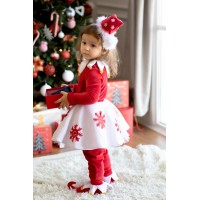 Костюм Ельфа в червоному кольорі для дівчинки 