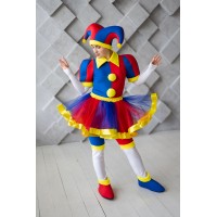Карнавальний костюм для аниматорів Цифровий цирк клоун Pomni