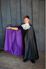 Дитячий карнавальний костюм Вампір Дракула фіолетовий Дитячий карнавальний костюм Вампір Дракула фіолетовий