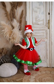 Костюм Новорічного Ельфа для дівчинки
