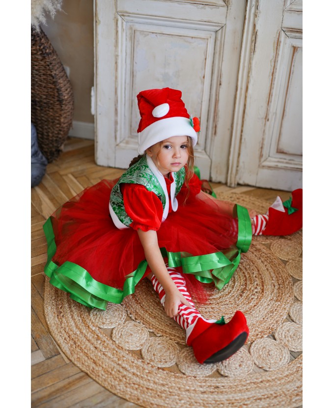 Костюм Новорічного Ельфа для дівчинки