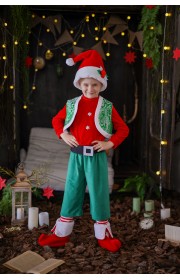 Костюм новорічного ельфа для хлопчика