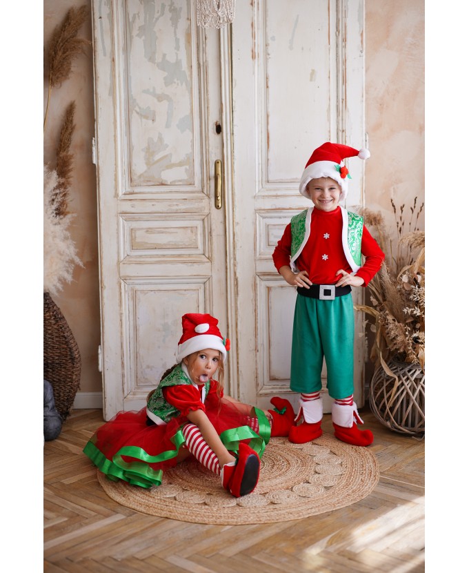 Костюм новорічного ельфа для хлопчика