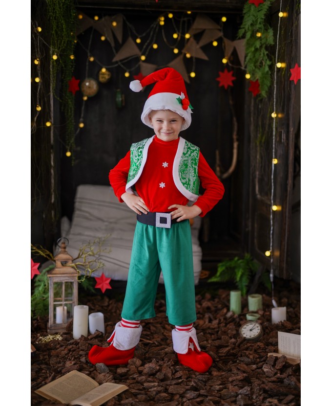 Костюм новорічного ельфа для хлопчика